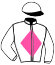 Blanche, avec losange rose et logo "CA"dans le dos