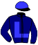 Bleu-foncé, logo, t. or