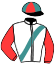 WHITE, TURQUOISE SASH, RED SLEEVES, TURQUOISE-RED QUARTERED