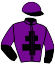 Violette, Croix de Lorraine noire,m. mi-noir, mi-violet, t. violette.